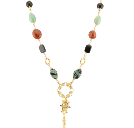 Jasper Wreath Lariat
